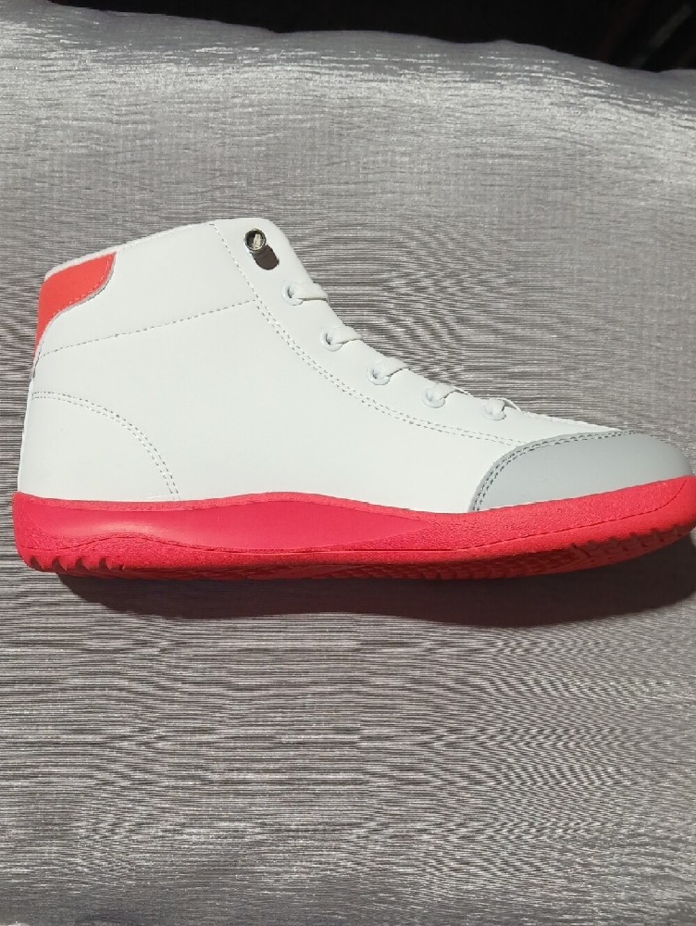 Hobibear White & Coral Lace-Up Sneaker - Picture 5 of 8